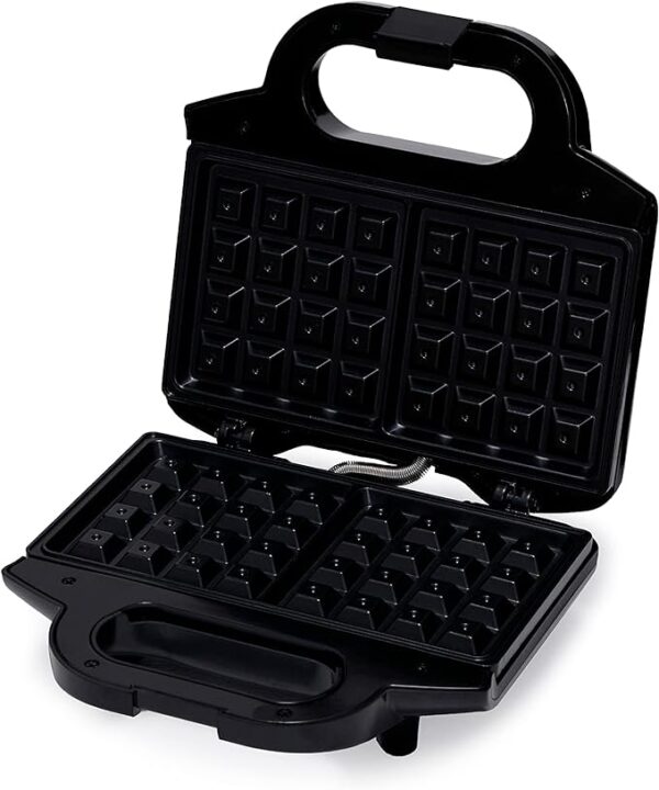 Amazon Basics Waffle Maker 2-Slices Black with Non-stick coating and Easy to Clean, 700W - Image 3