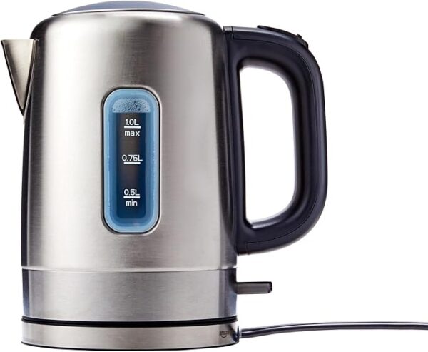 Amazon Basics Electric Kettle, Stainless Steel, Portable Fast-Boiling, Tea Kettle for Boiling Water - Image 5