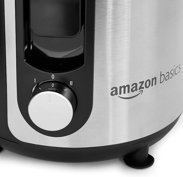 Amazon Basics Wide-Mouth, 2 speed centrifugal juicer, Black, 33.8 ounce / 1000 ML - Image 6